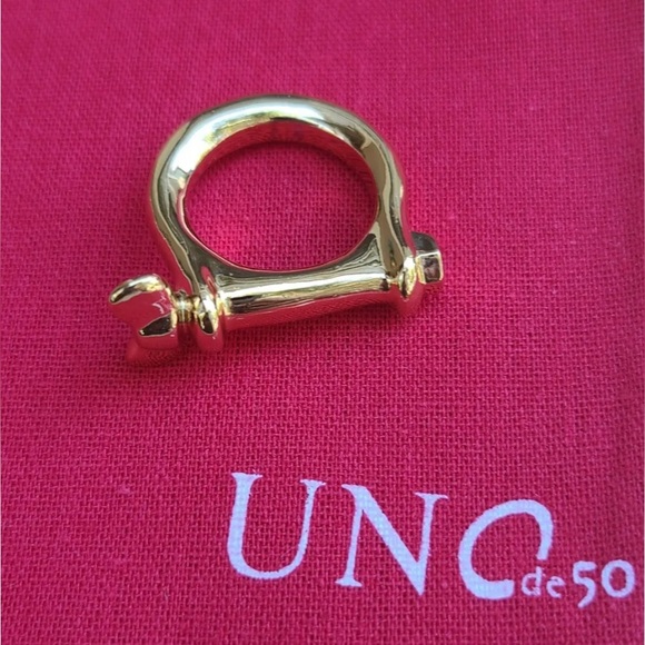 REWARD - Uno De 50 Ring - Gold plated - Various Sizes - Picture 3 of 13